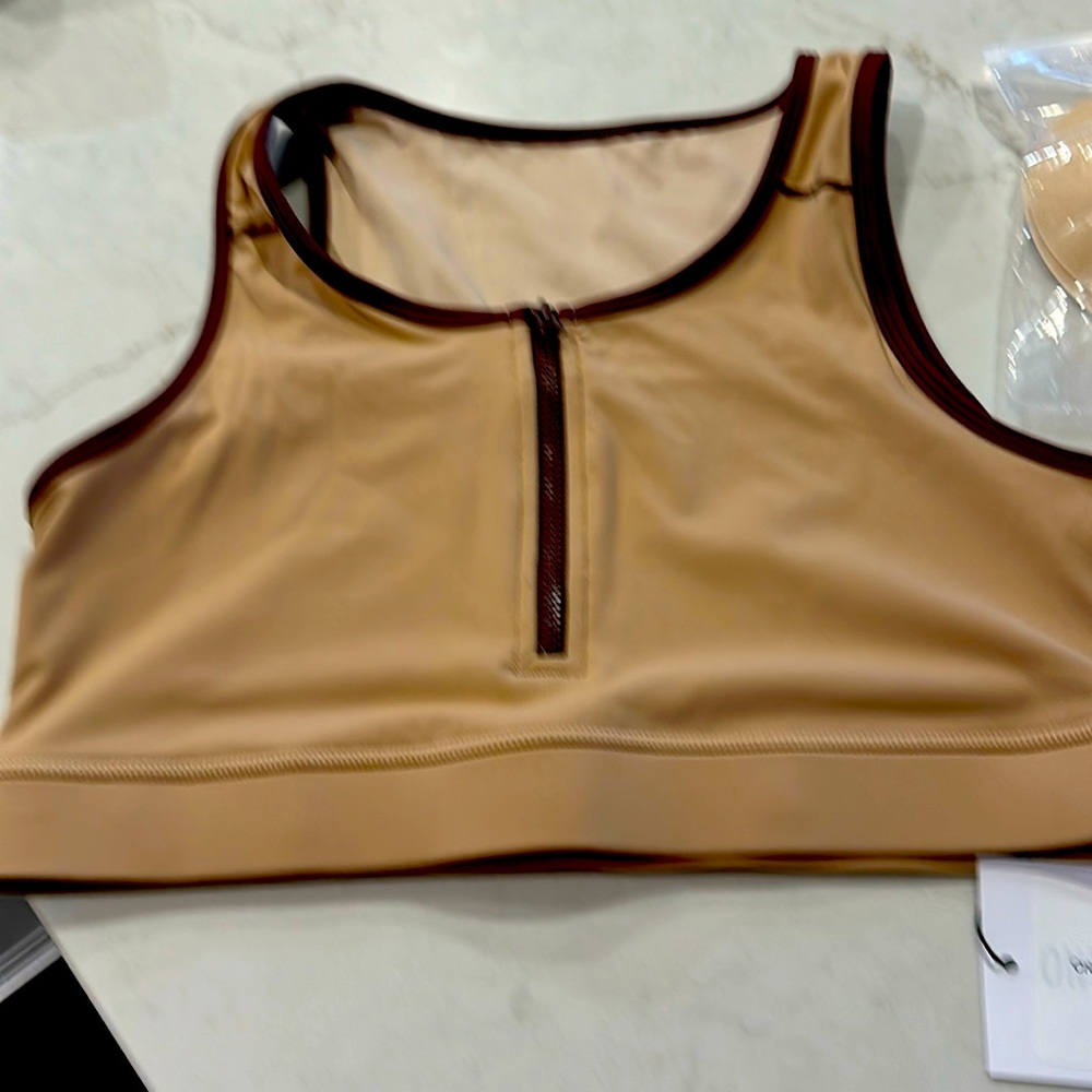 Zyia zippered bra, M, never worn.